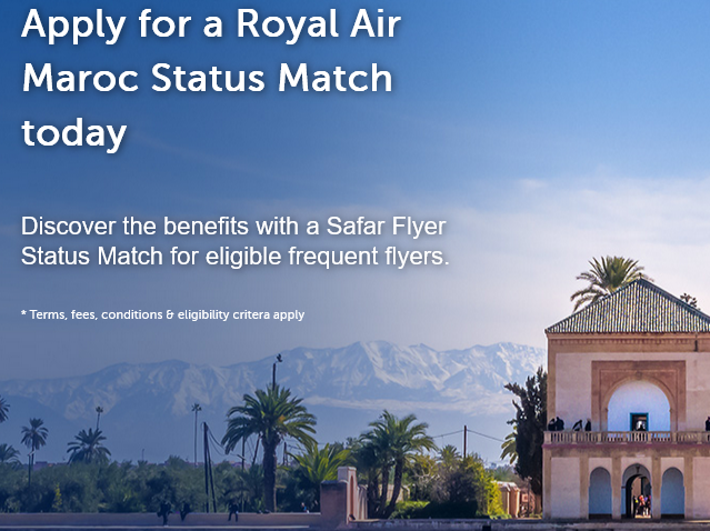 Read more about the article Royal Air Maroc’s Safar Flyer Status Match Breakdown